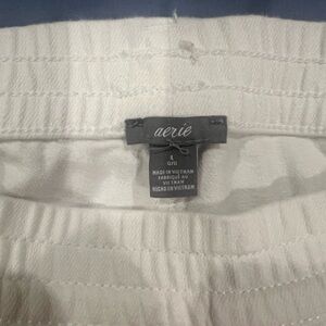 Womens white shorts by aerie